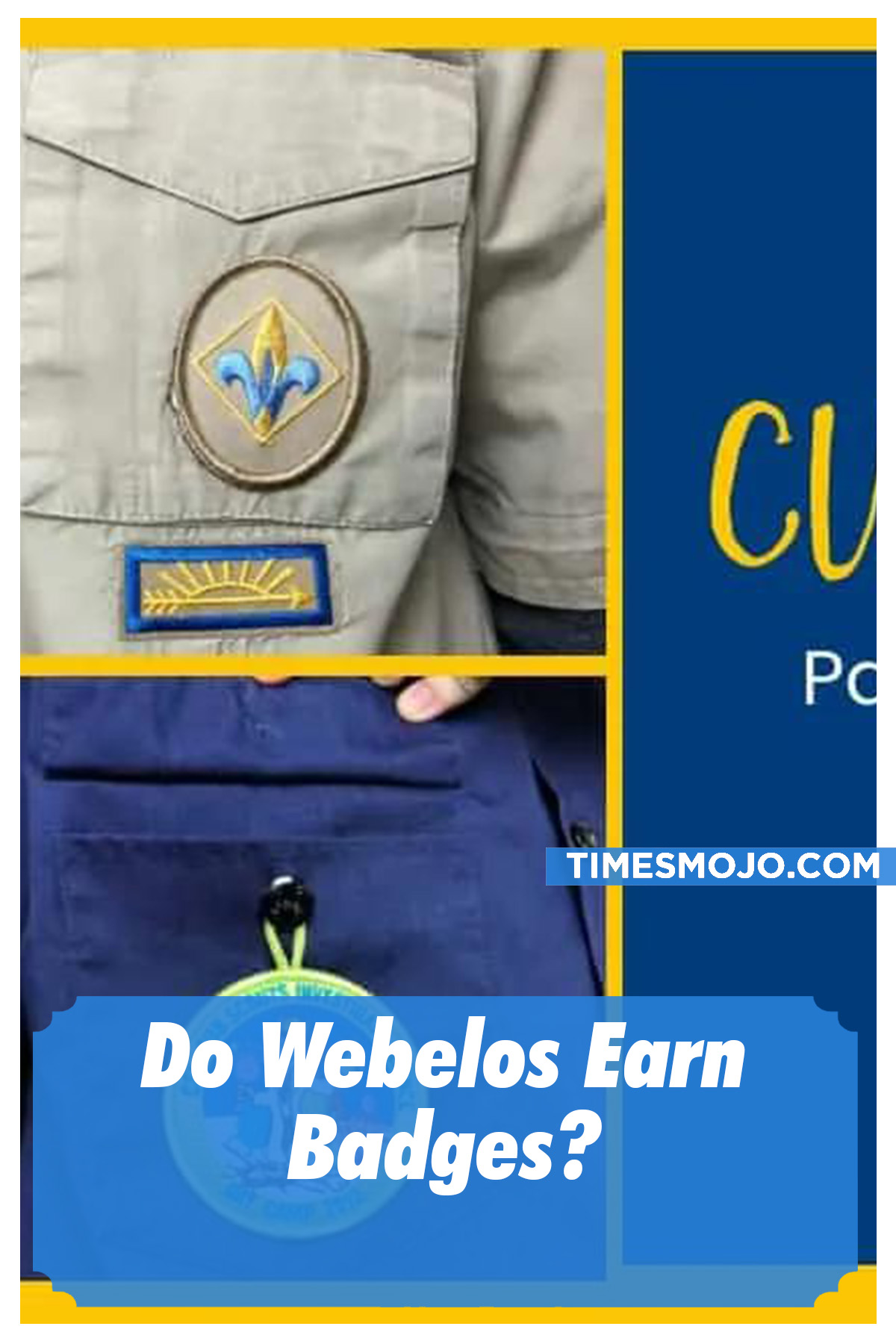 Do Webelos Earn Badges