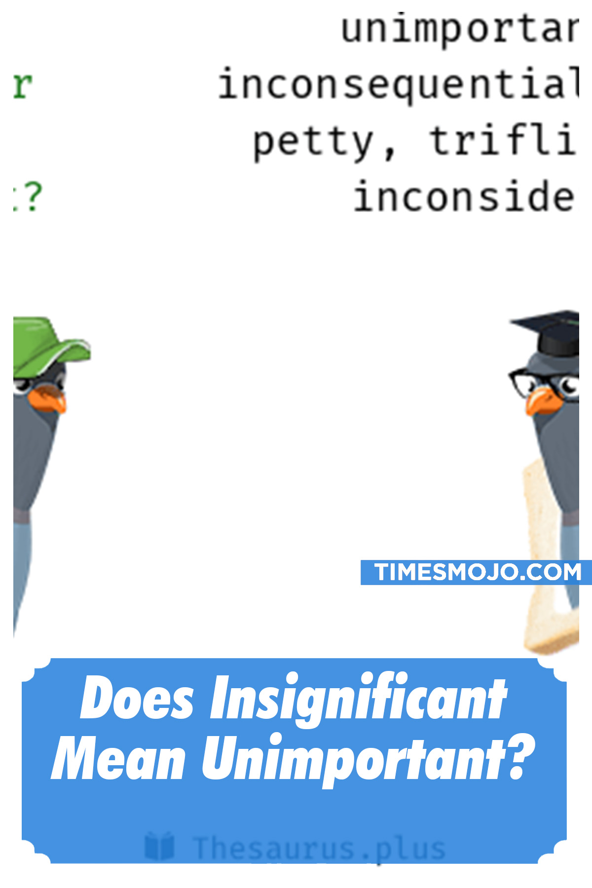 Does Insignificant Mean Unimportant