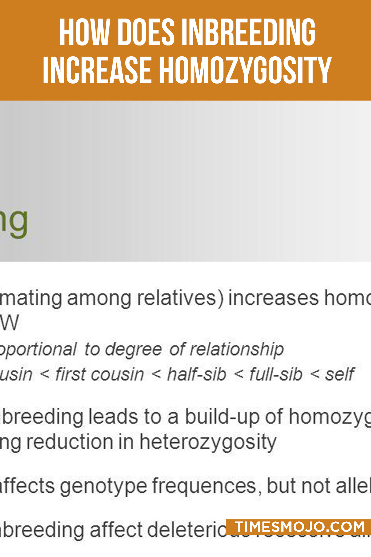 How Does Inbreeding Increase Homozygosity Does It Change The Allelic Frequencies