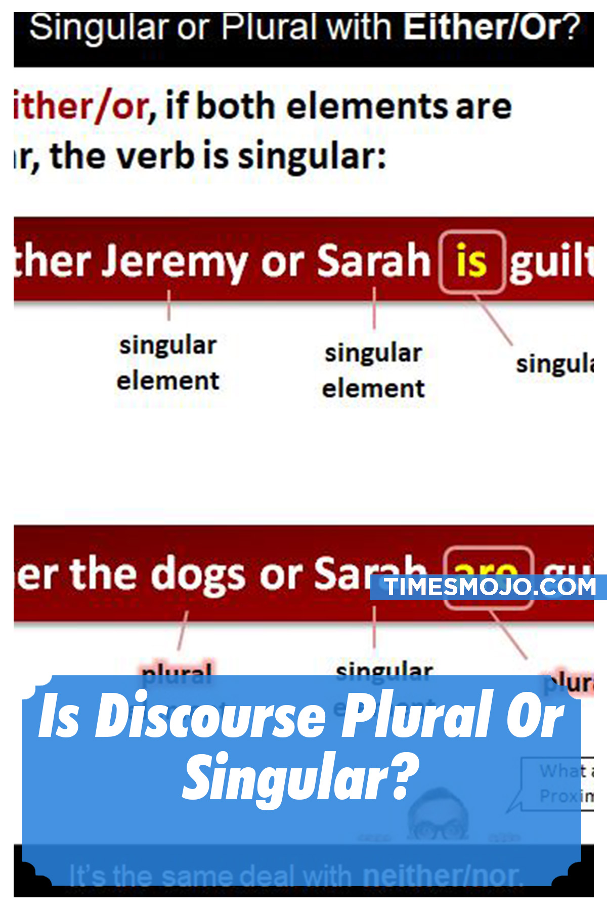 Is Discourse Plural Or Singular