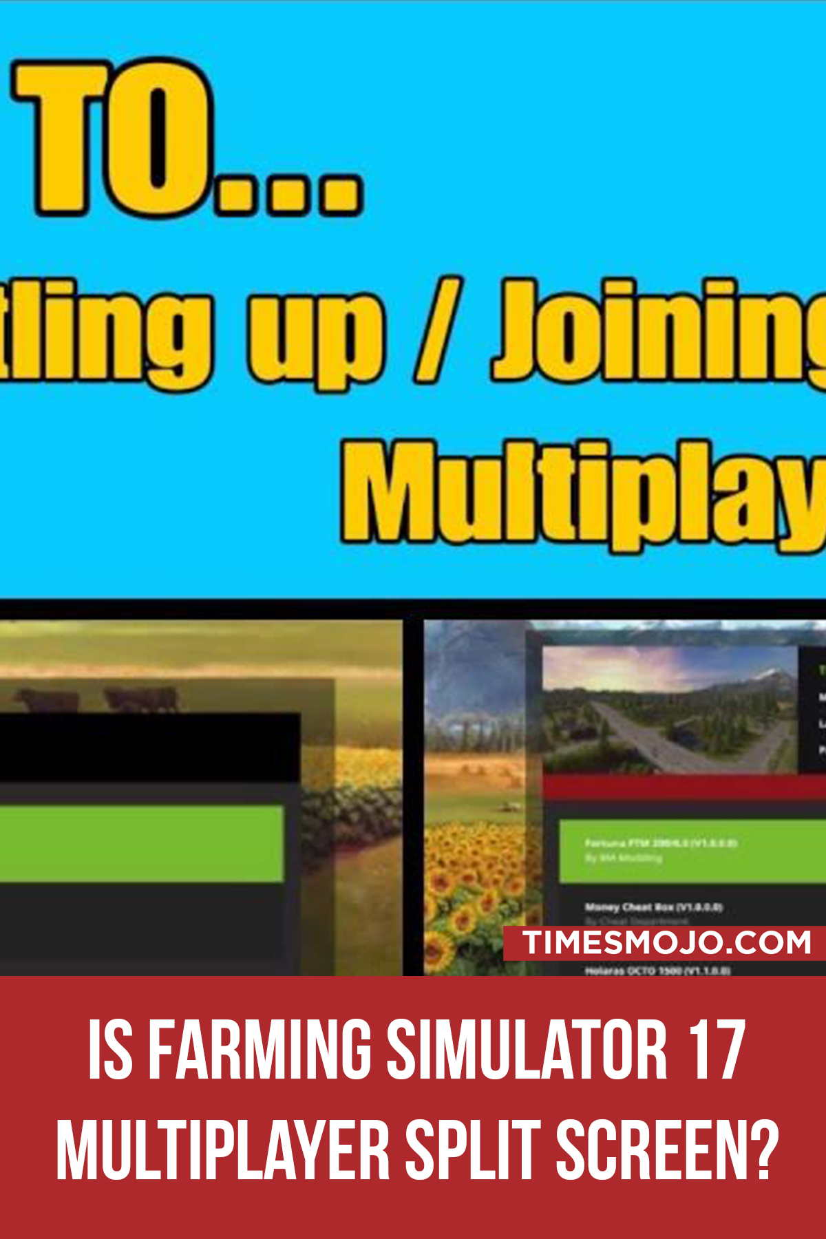 Is Farming Simulator 17 Multiplayer Split Screen