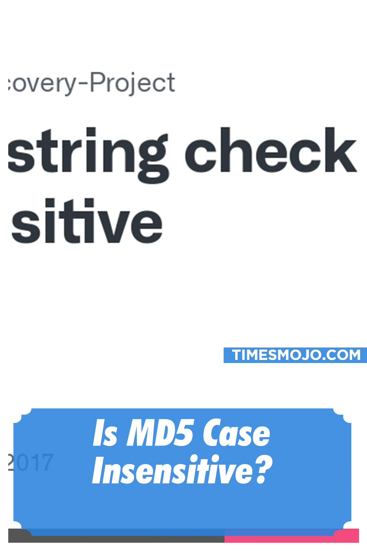 Is MD5 Case Insensitive