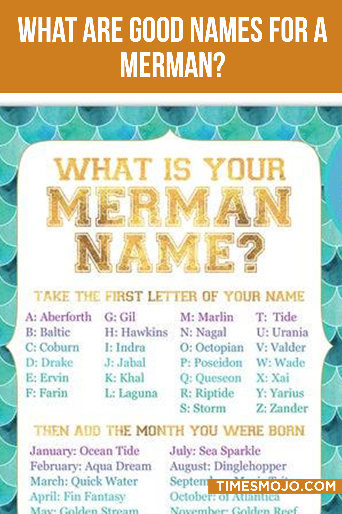 What Are Good Names For A Merman