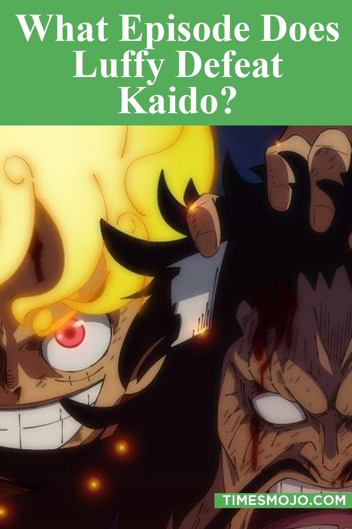 What Episode Does Luffy Defeat Kaido