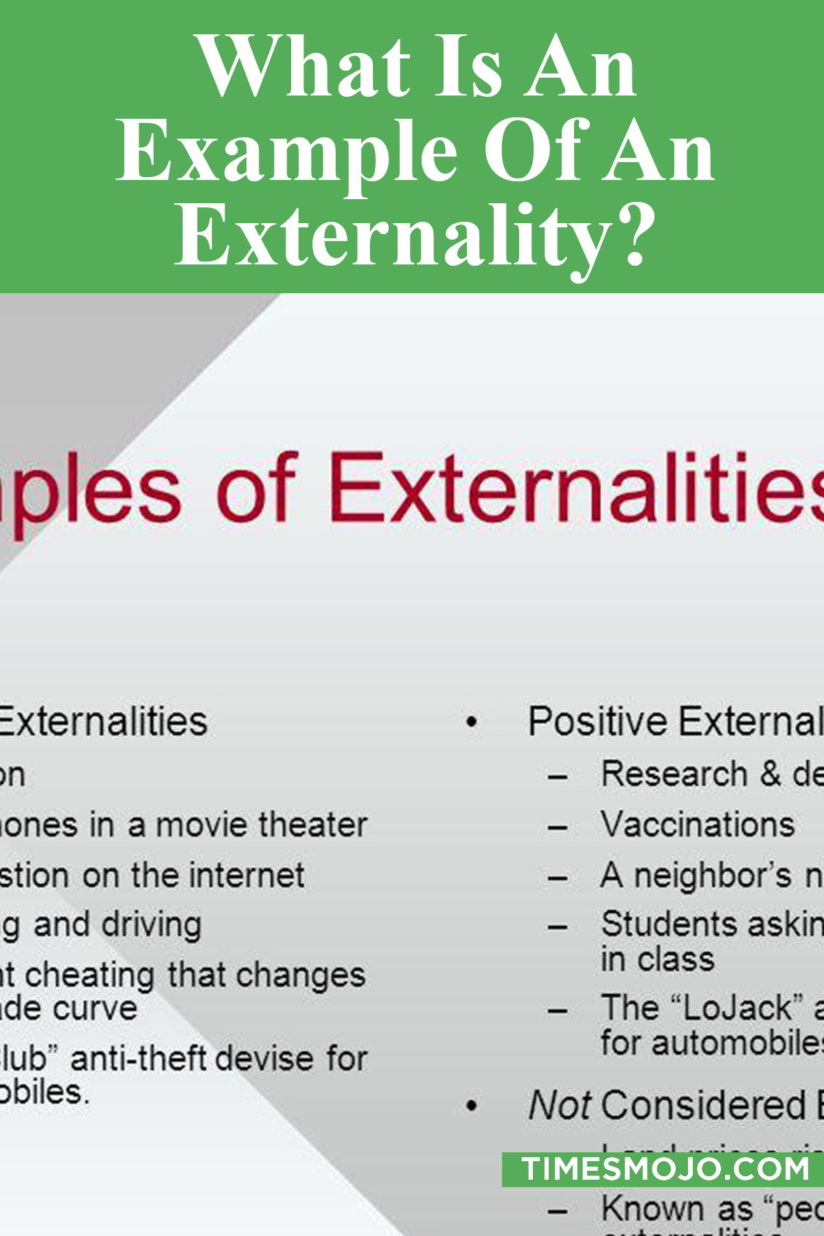 What Is An Example Of An Externality