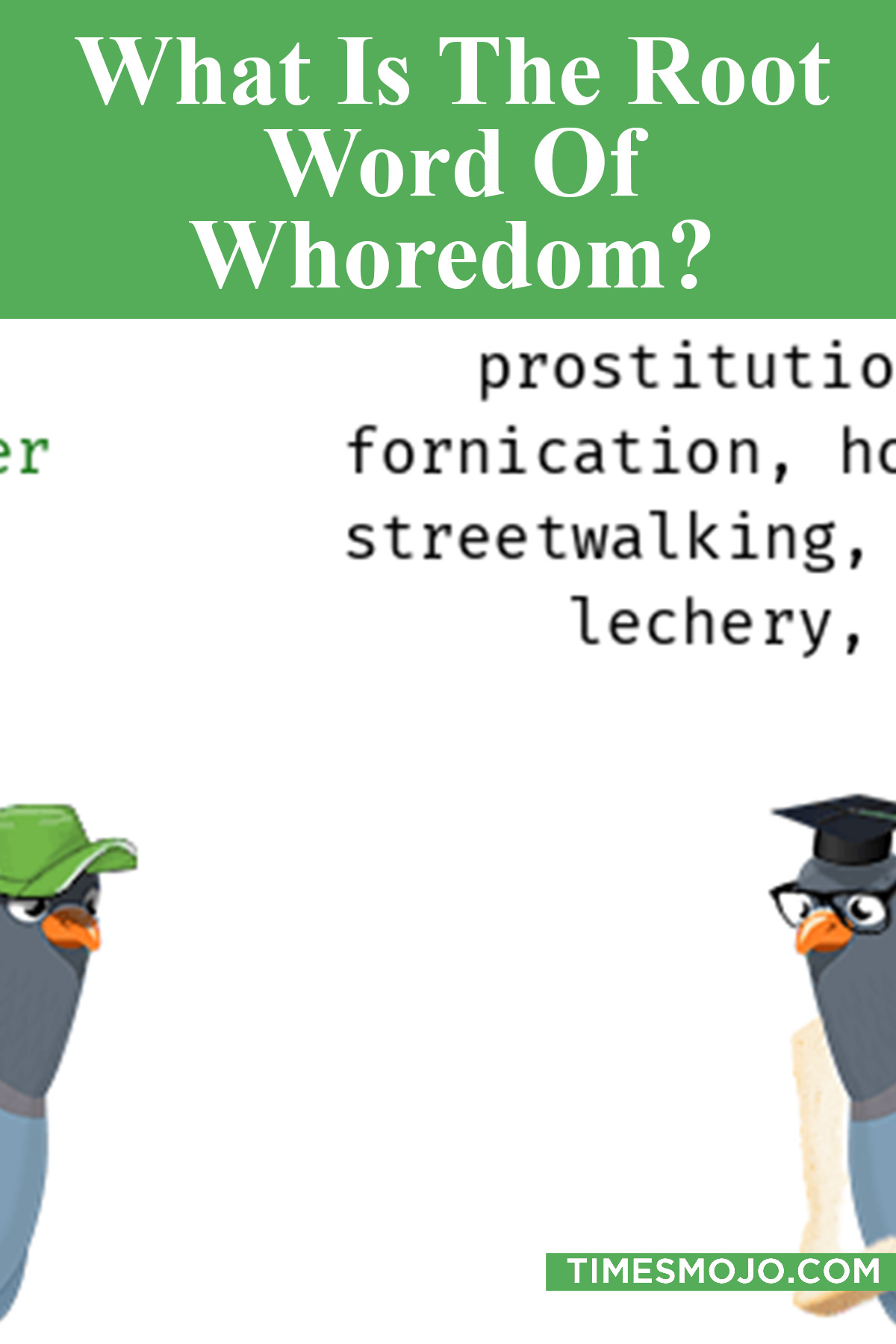 What Is The Root Word Of Whoredom